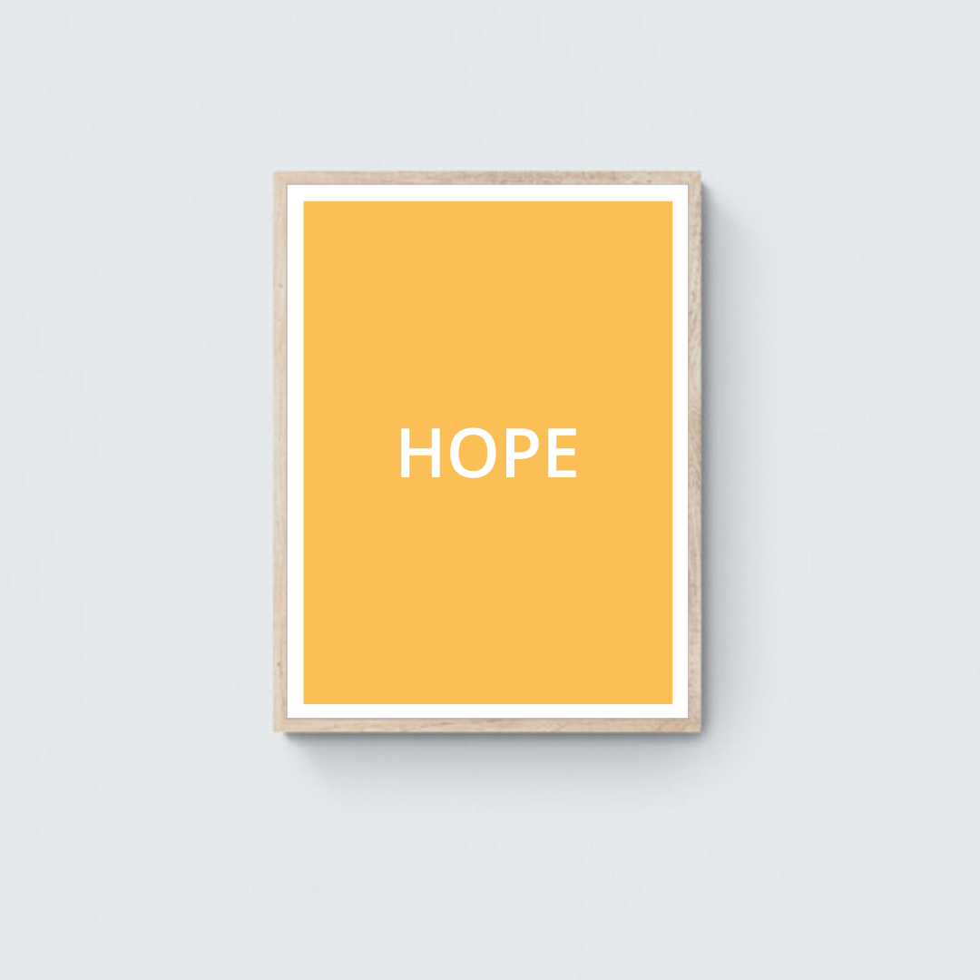 Color Block Poster: Color Maximum Yellow Red Framed Art Print