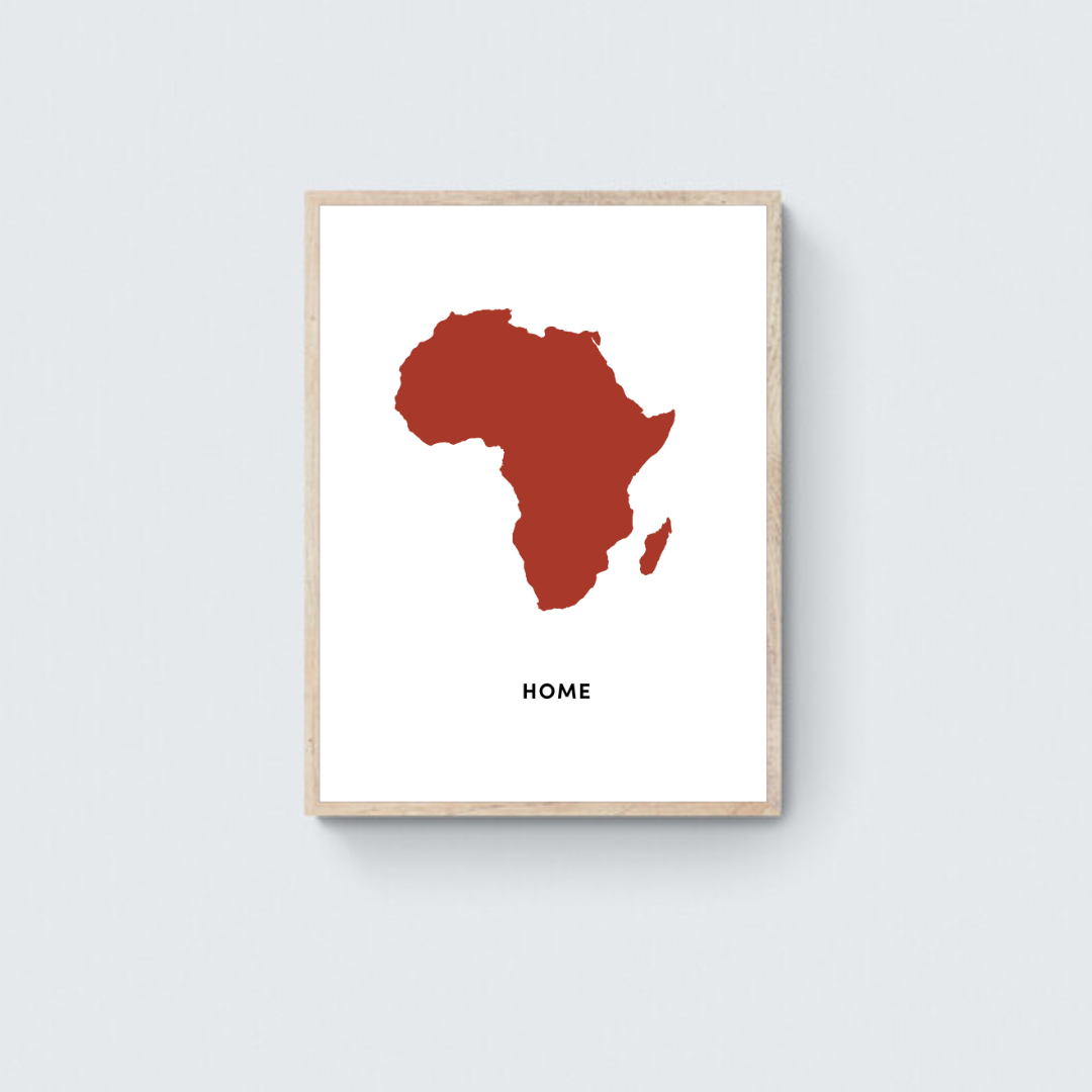 Africa Is Home Framed Art Print