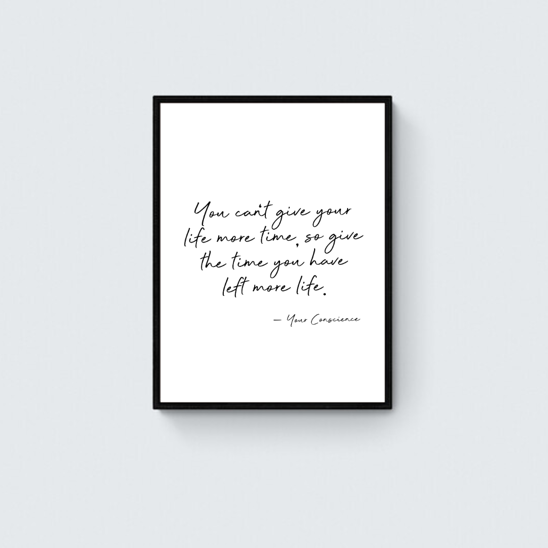 Your Conscience - Framed Poster