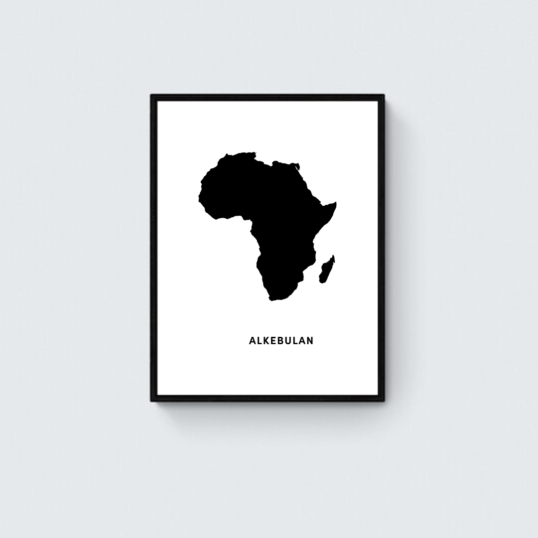 Africa's Original Name Framed Art Print