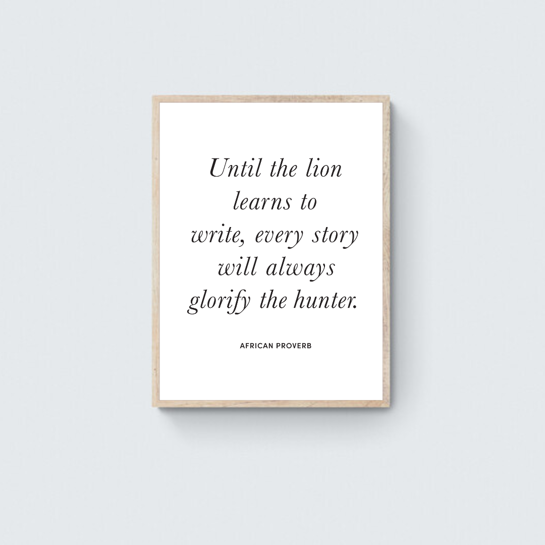 African Proverb No.3 Framed Art Print