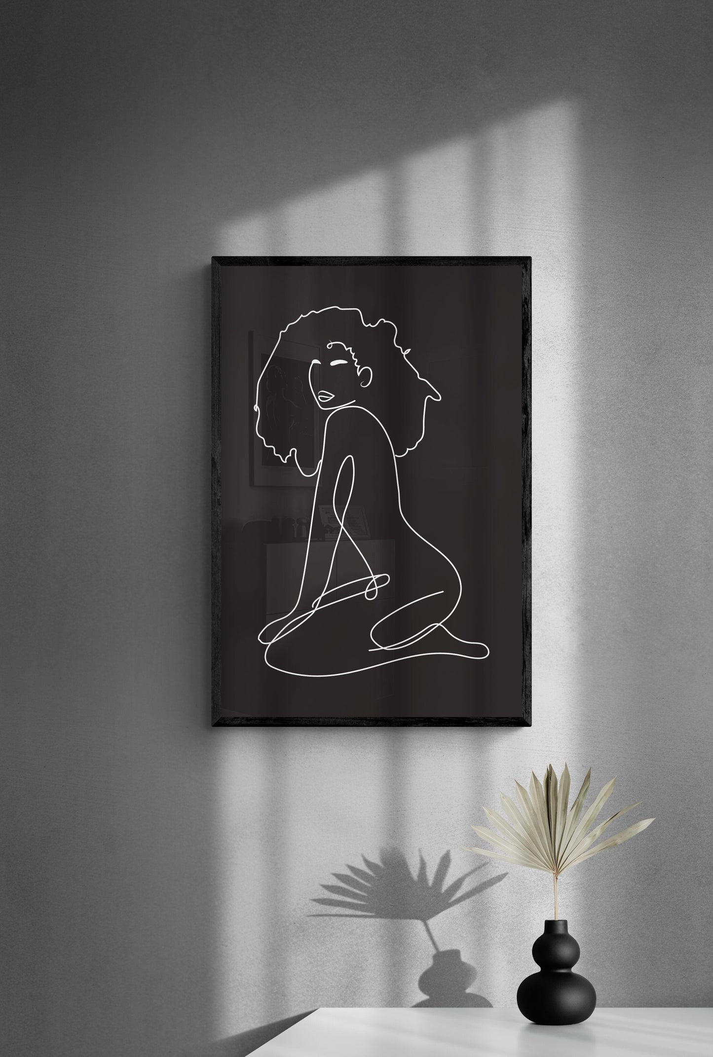 Essence of. In Black. Framed Art Print
