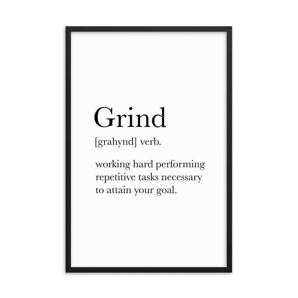 Definition - Grind Framed Art Print