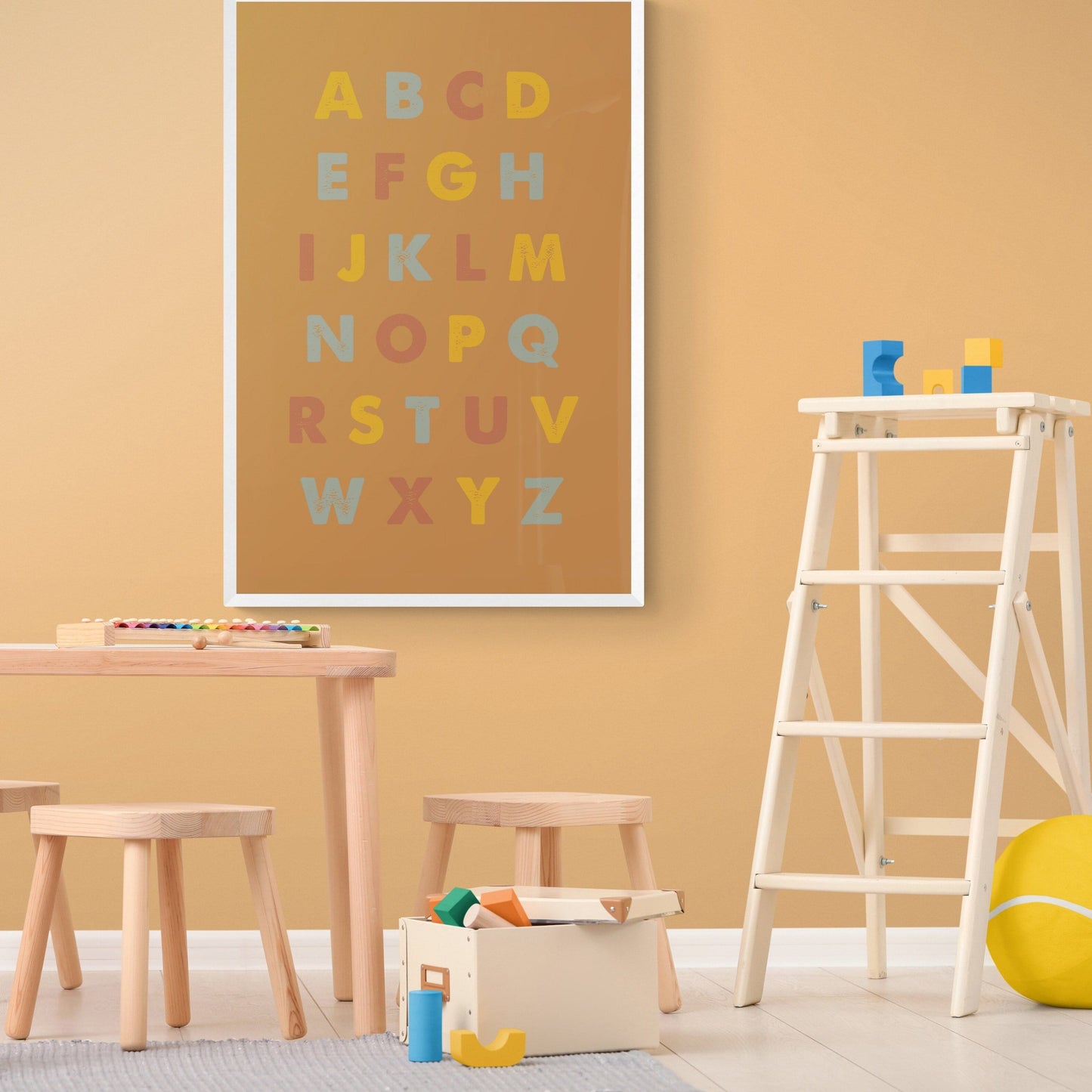 Alphabet Good Times Framed Art Print