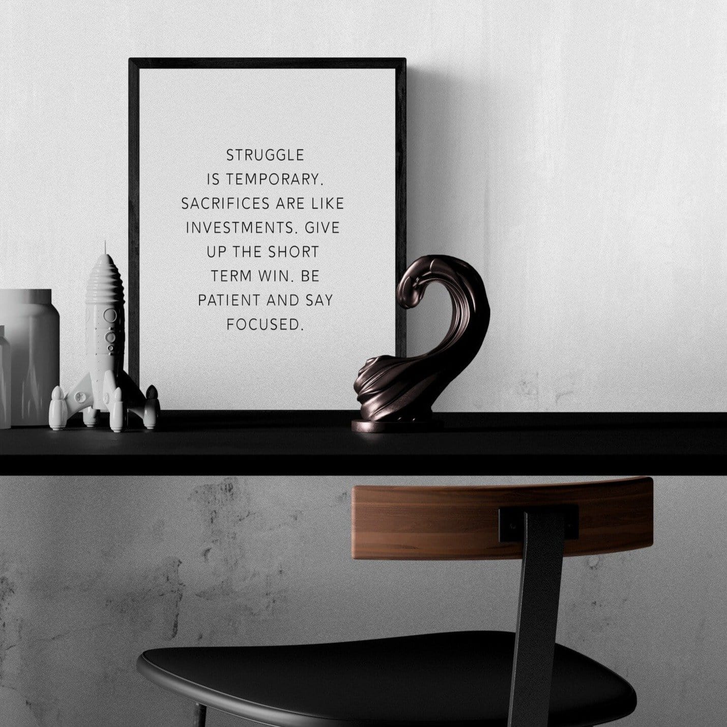 Struggle - Framed Poster