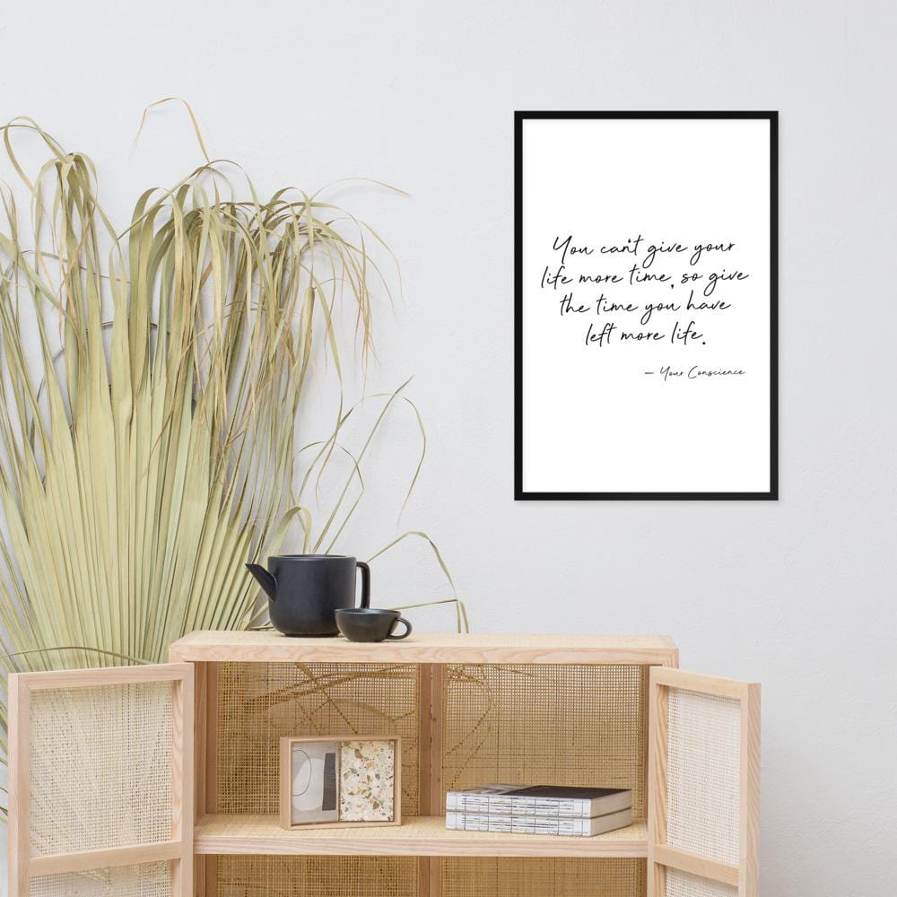 Your Conscience - Framed Poster