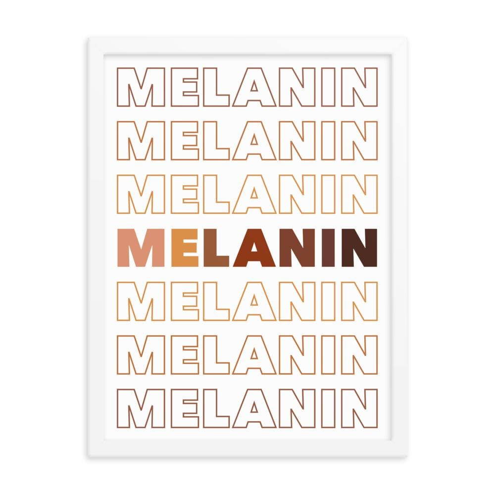 Melanin Multi-Color Framed Art Print