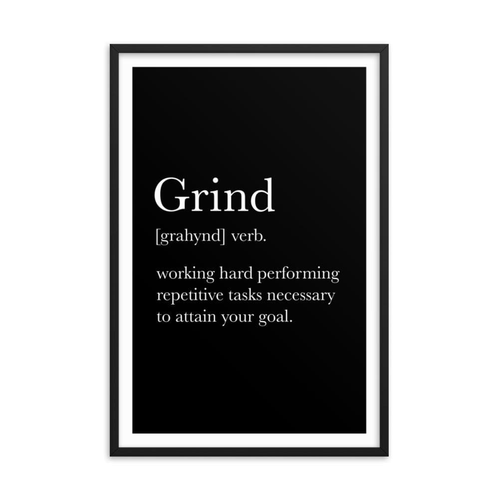 Definition - Grind Framed Art Print