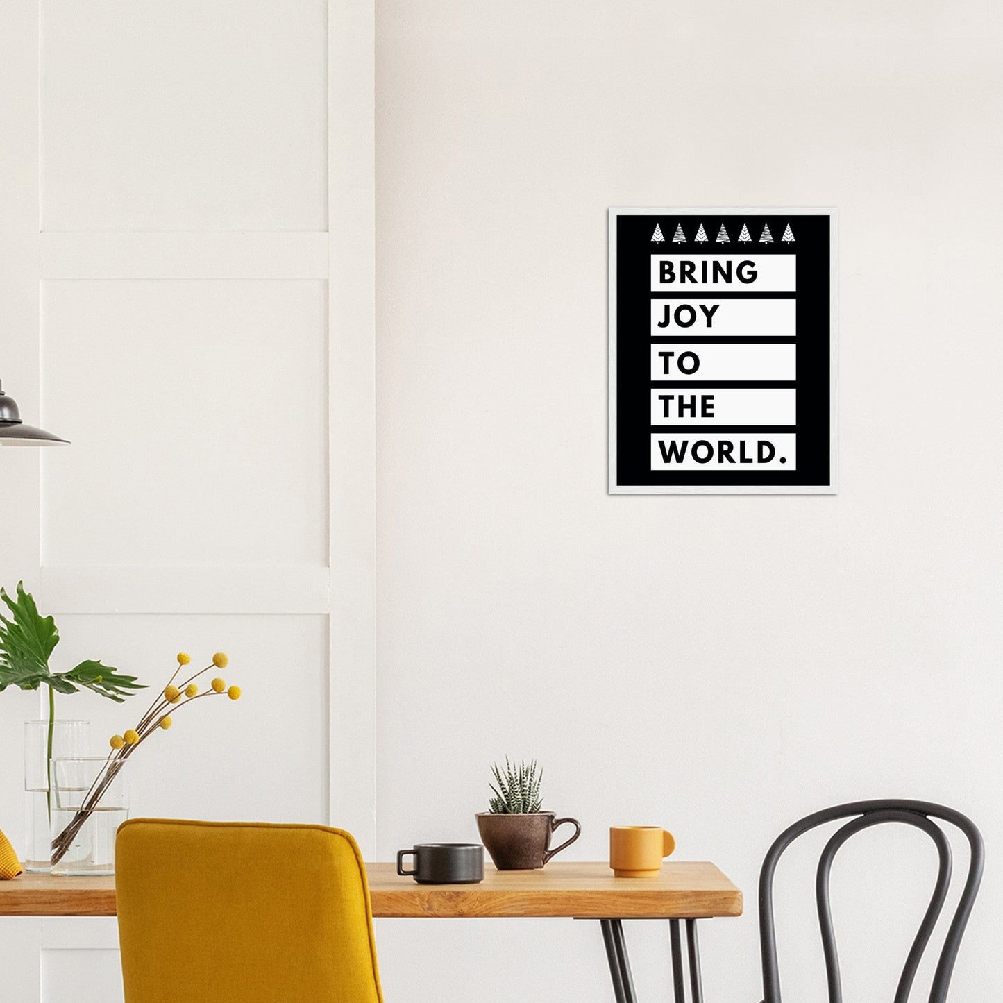 Bring Joy - Wood Framed Art Print