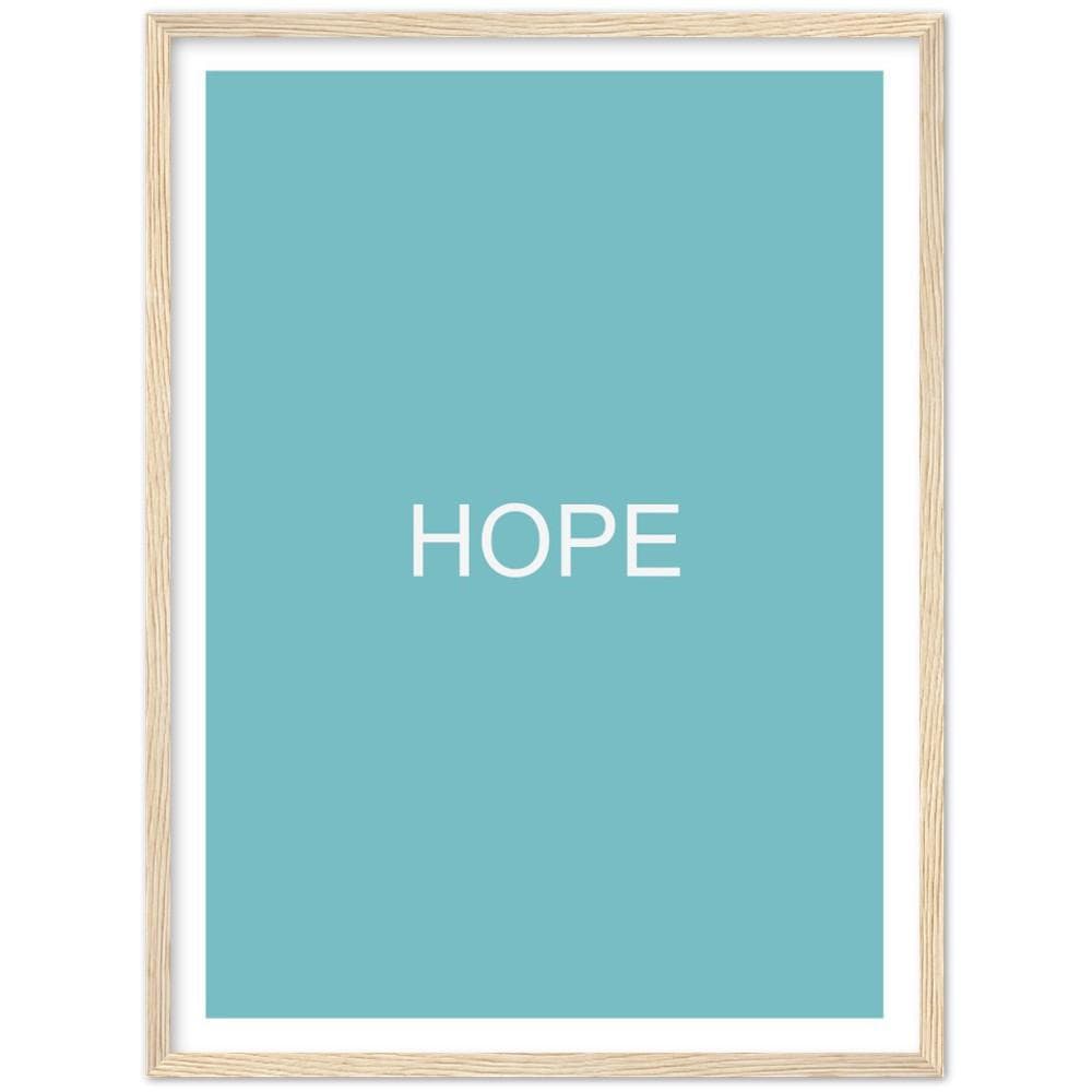 Color Block Poster: Color Middle Blue Framed Art Print