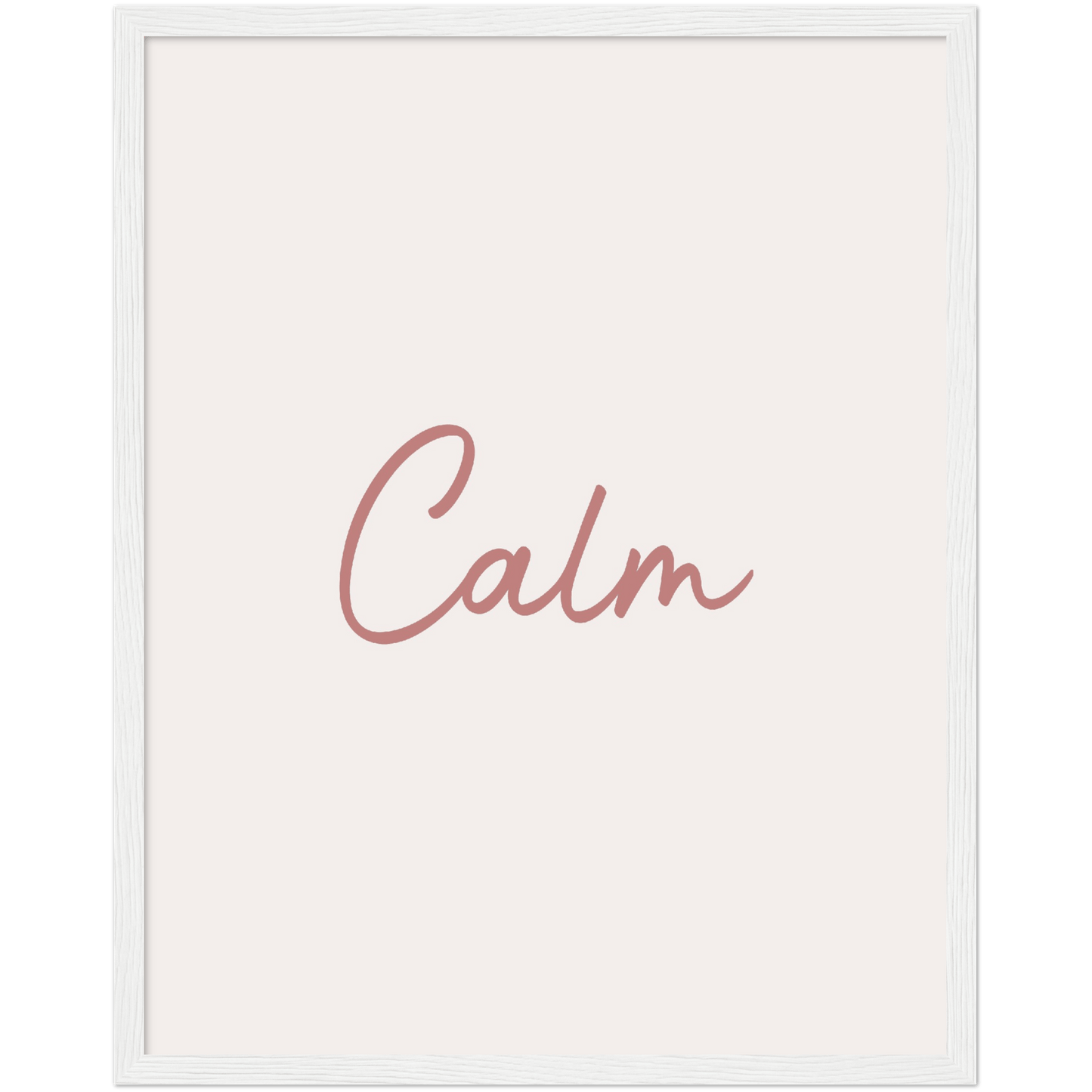 Calm Words - Melon Wooden Framed Poster Art Print