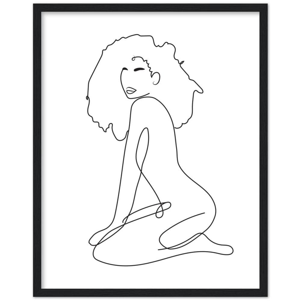 Essence of. In white. Framed Art Print