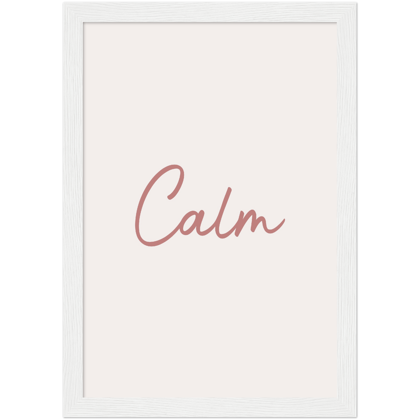 Calm Words - Melon Wooden Framed Poster Art Print