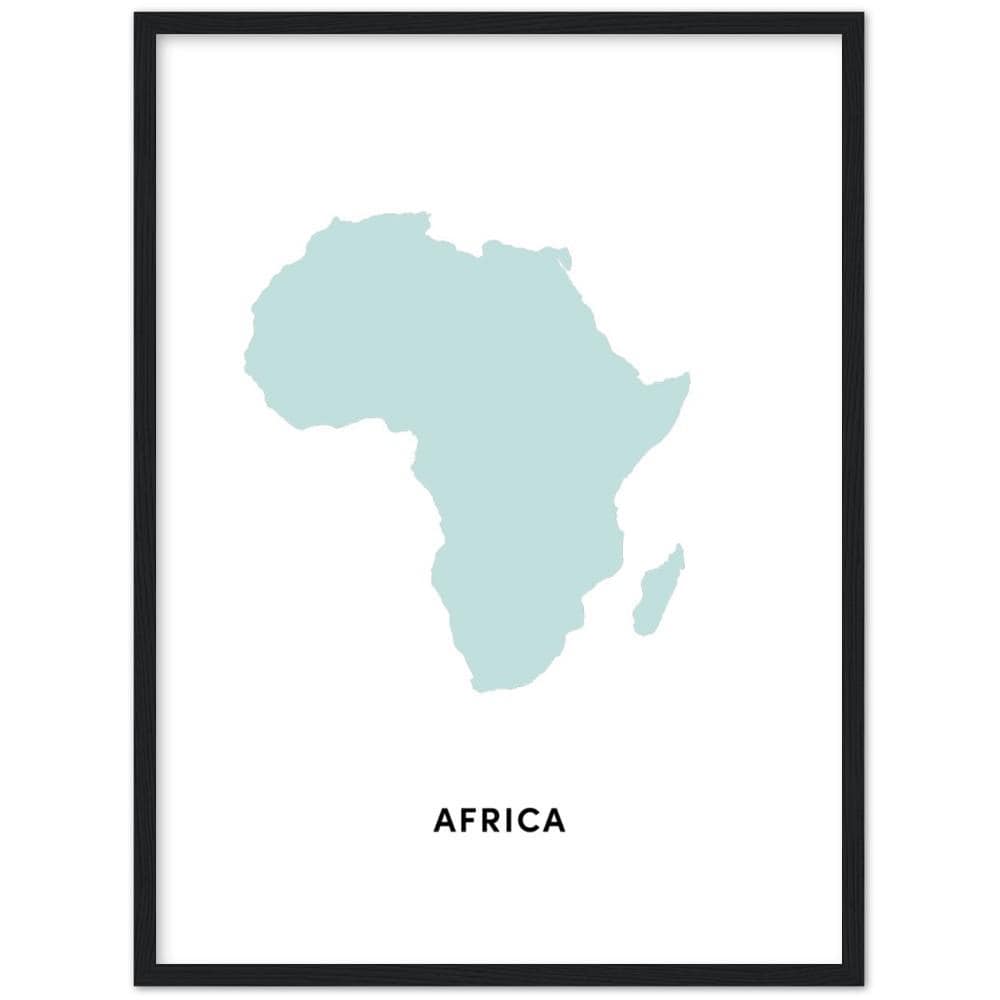 Africa Blue Framed Art Print