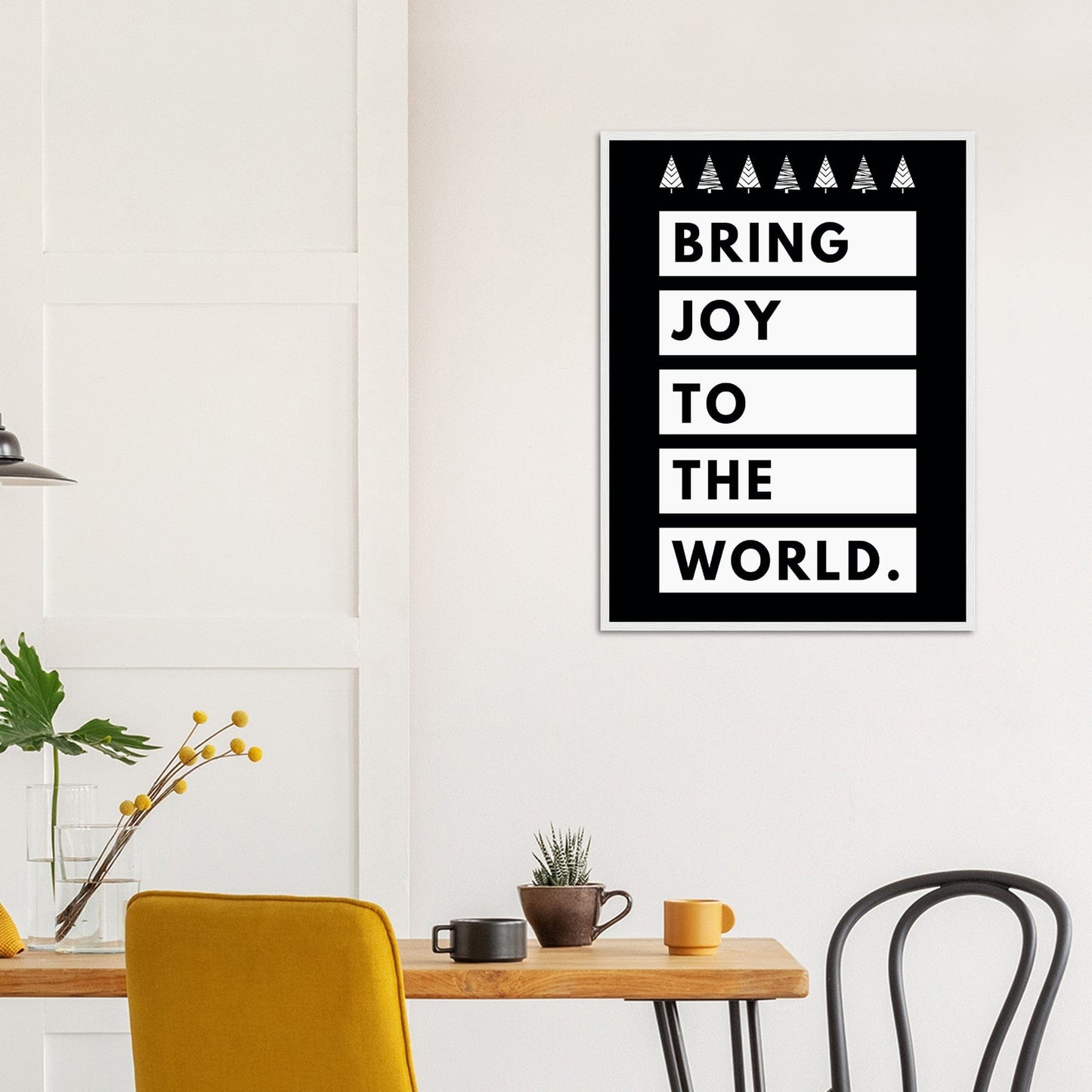 Bring Joy - Wood Framed Art Print