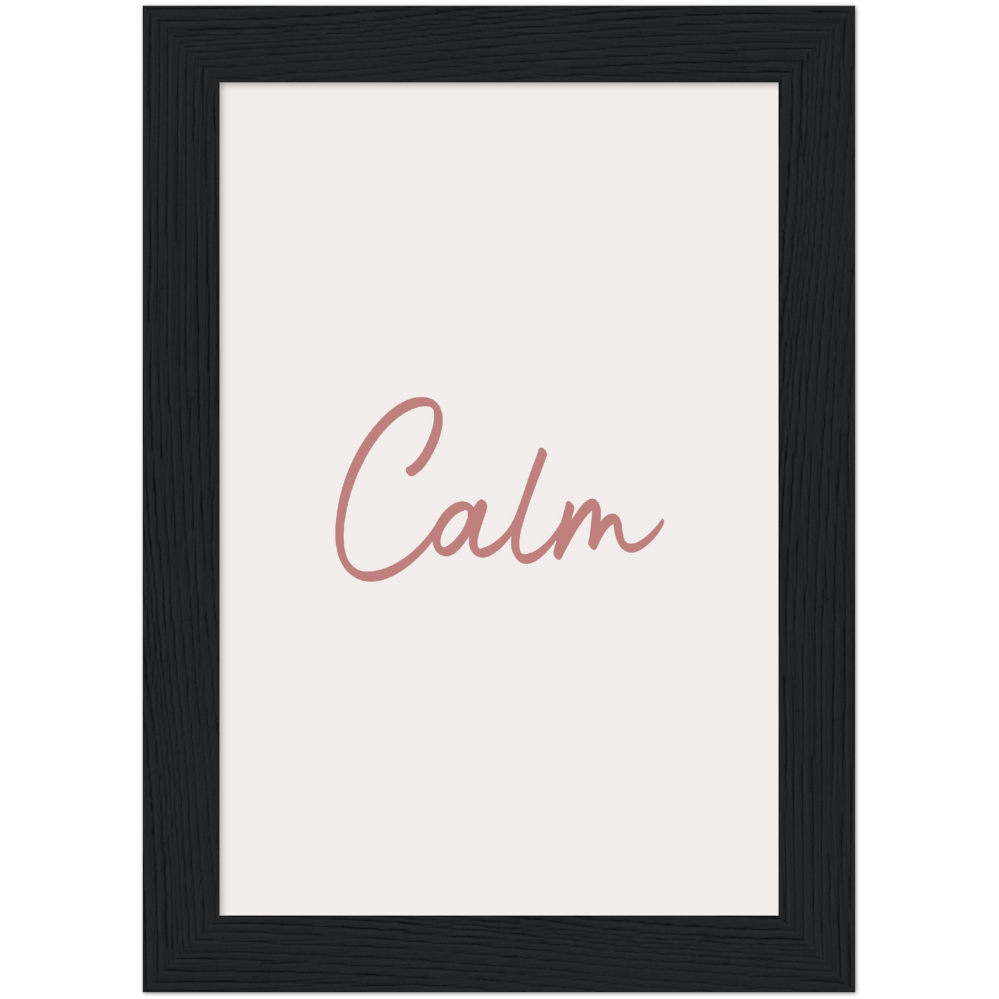 Calm Words - Melon Wooden Framed Poster Art Print
