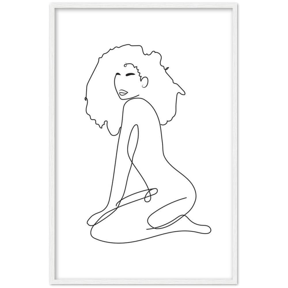 Essence of. In white. Framed Art Print