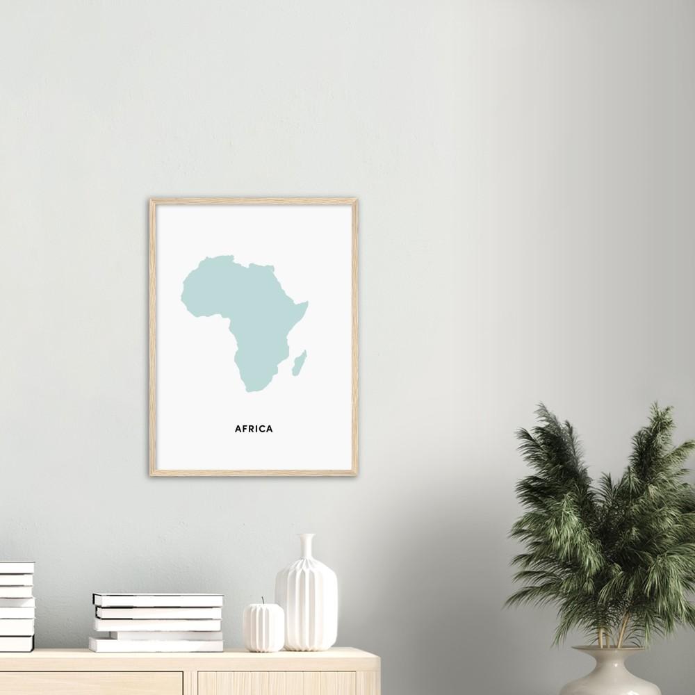 Africa Blue Framed Art Print