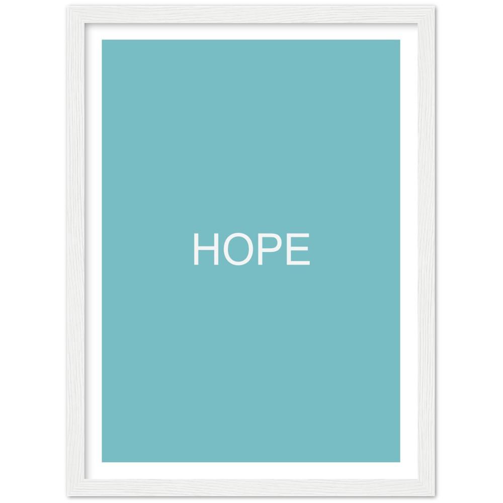 Color Block Poster: Color Middle Blue Framed Art Print