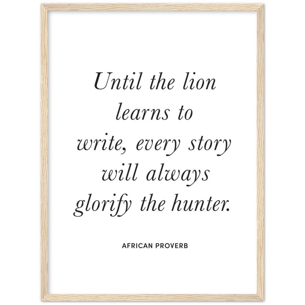 African Proverb No.3 Framed Art Print