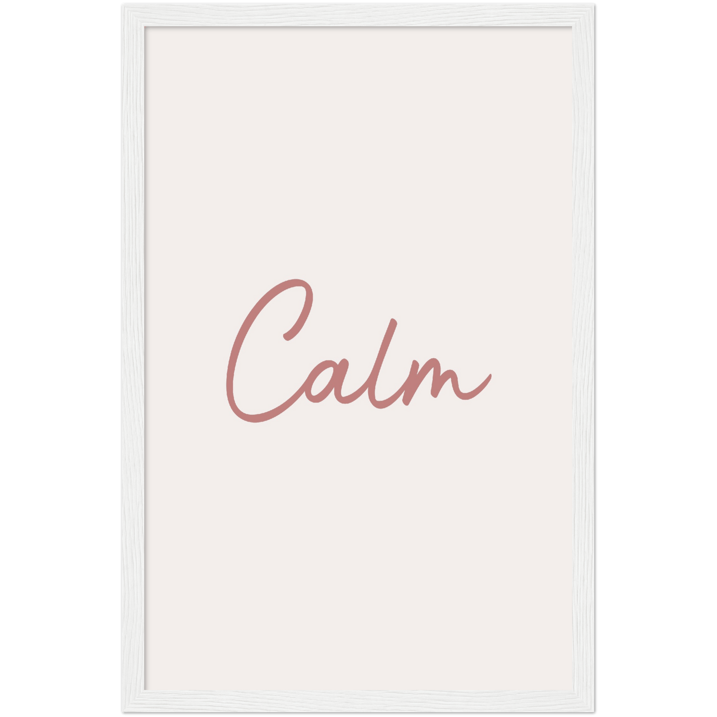 Calm Words - Melon Wooden Framed Poster Art Print
