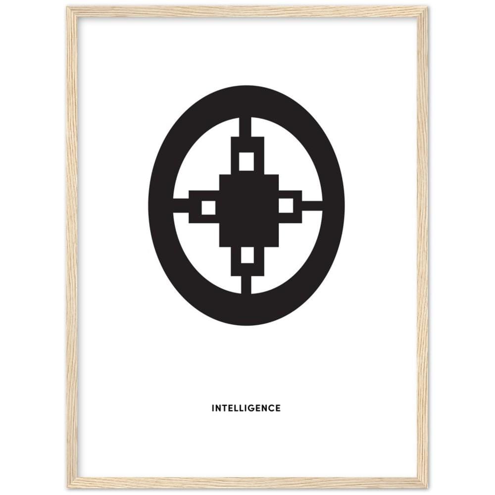 DAME DAME Adinkra Symbol Framed Art Print