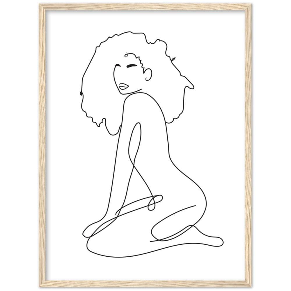 Essence of. In white. Framed Art Print