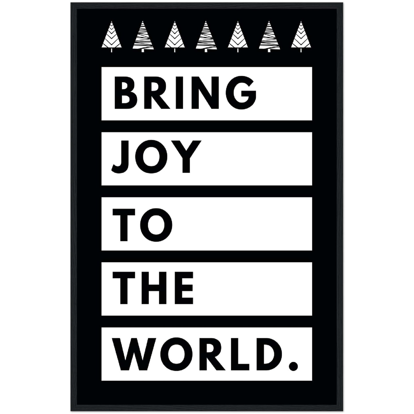 Bring Joy - Wood Framed Art Print