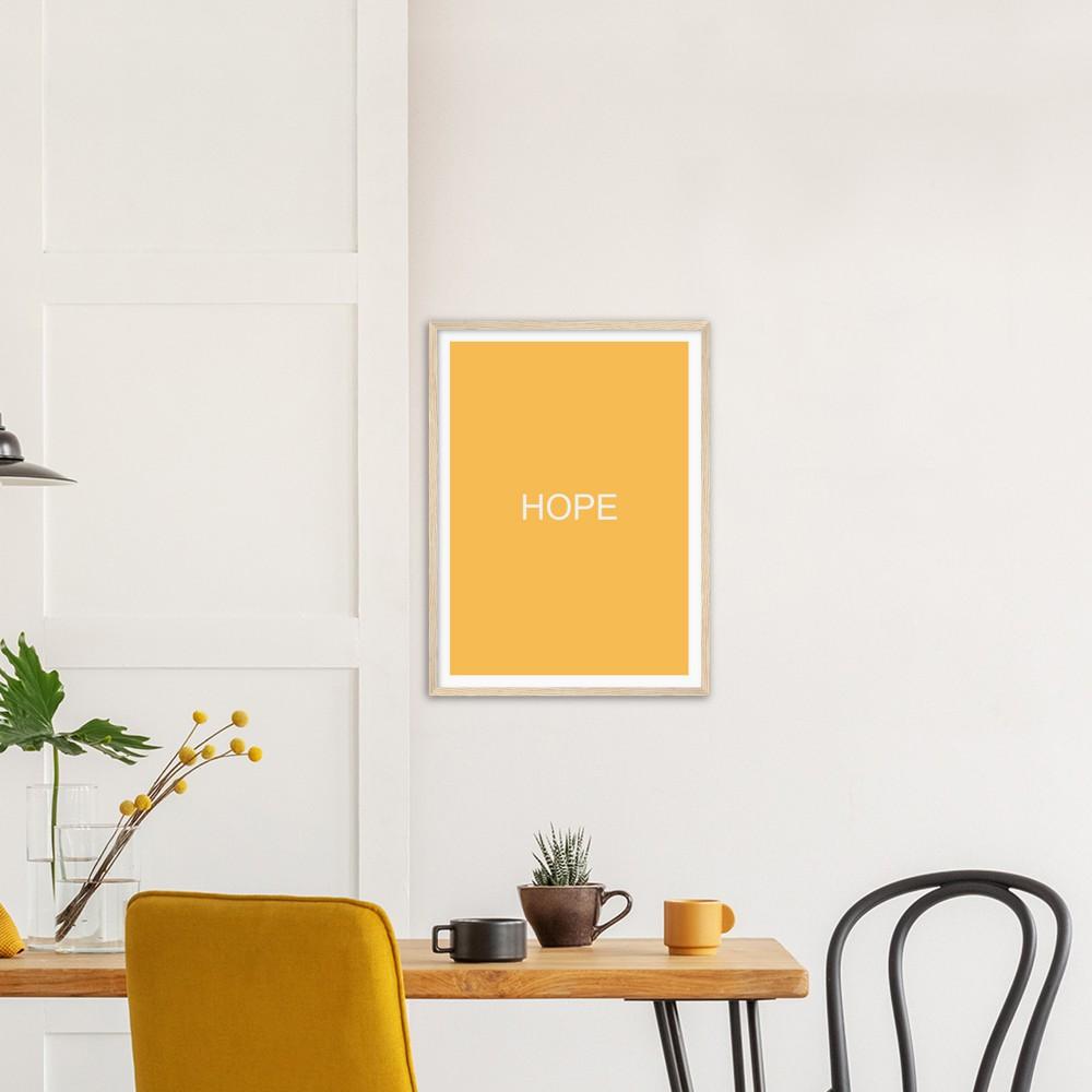 Color Block Poster: Color Maximum Yellow Red Framed Art Print