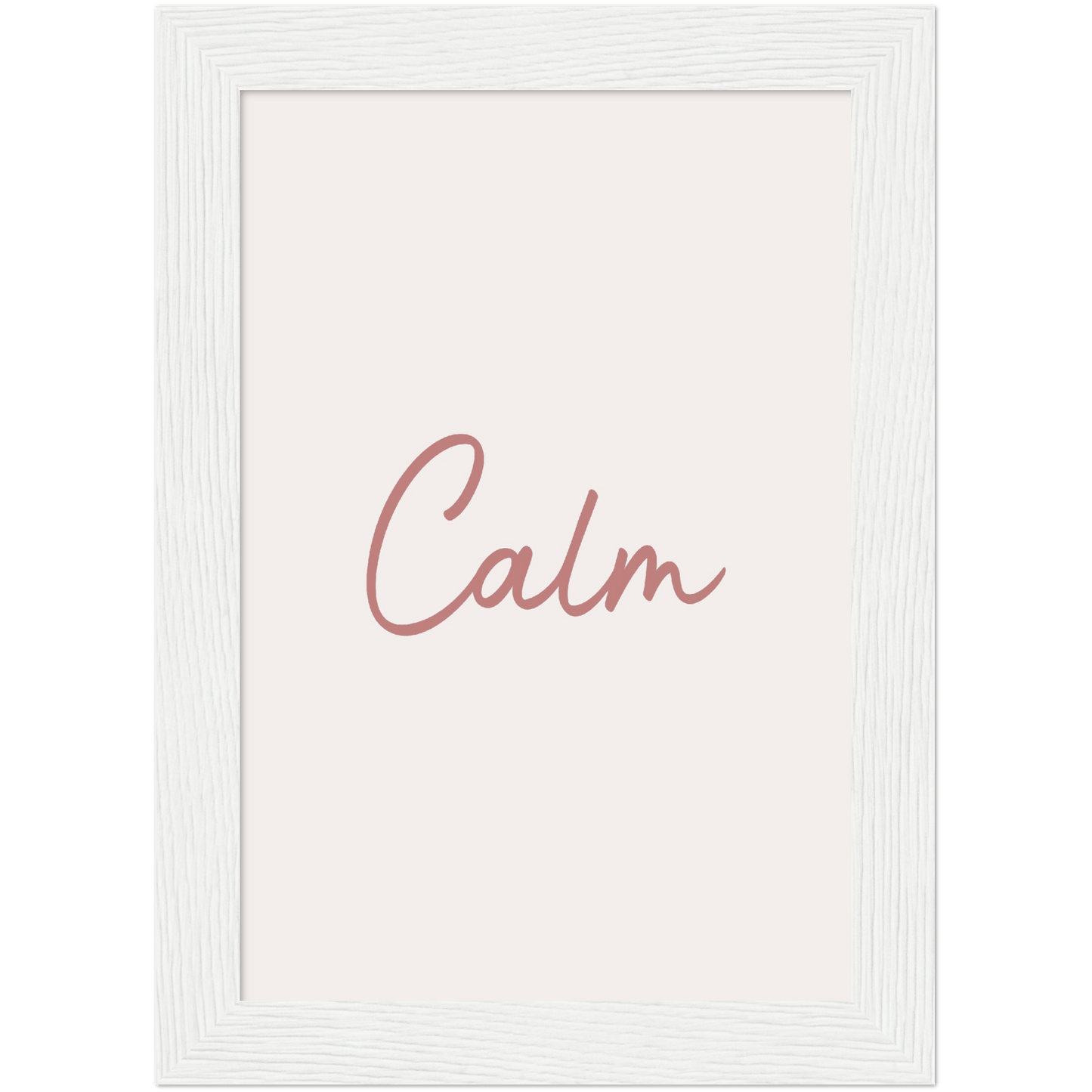Calm Words - Melon Wooden Framed Poster Art Print