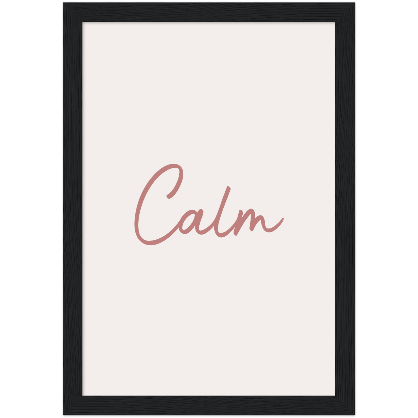Calm Words - Melon Wooden Framed Poster Art Print
