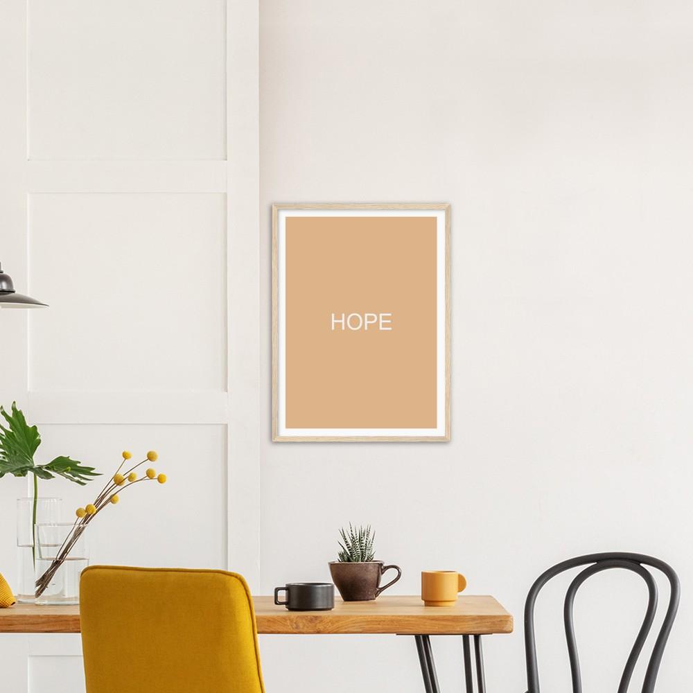 Color Block Poster: Color Burlywood Framed Art Print