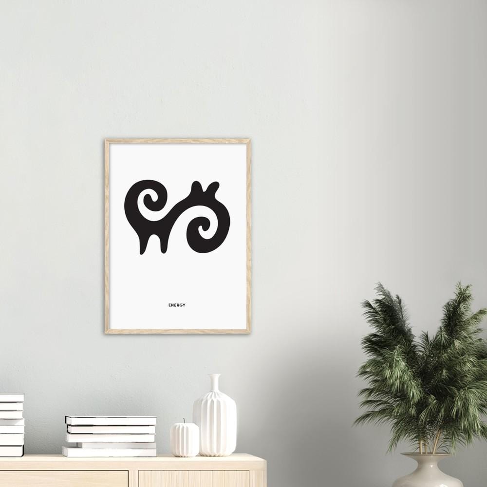 AHODEN Adinkra Symbol Framed Art Print