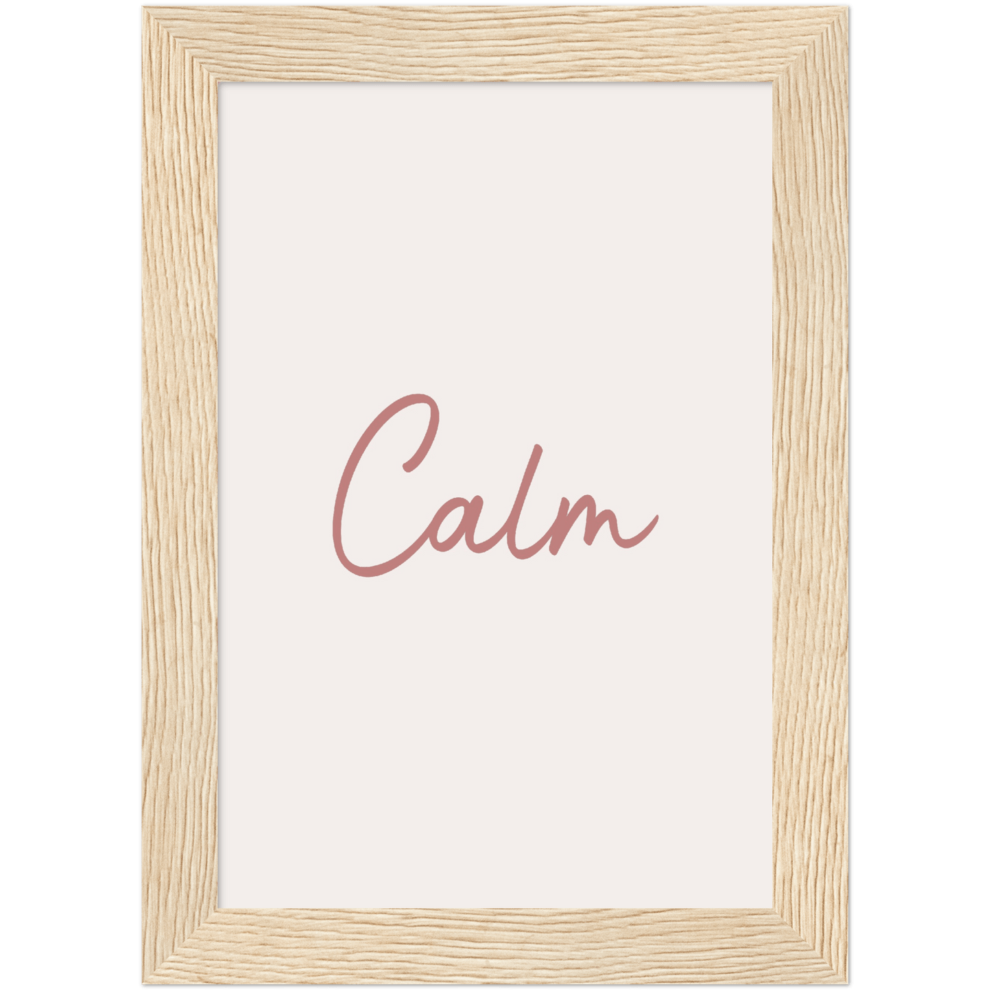 Calm Words - Melon Wooden Framed Poster Art Print