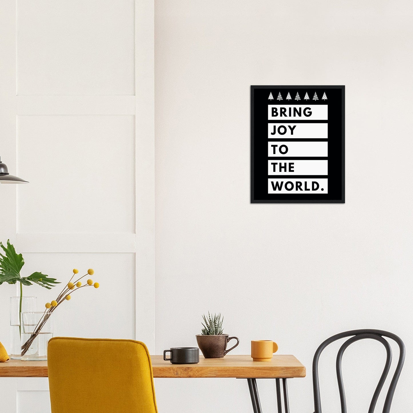 Bring Joy - Wood Framed Art Print