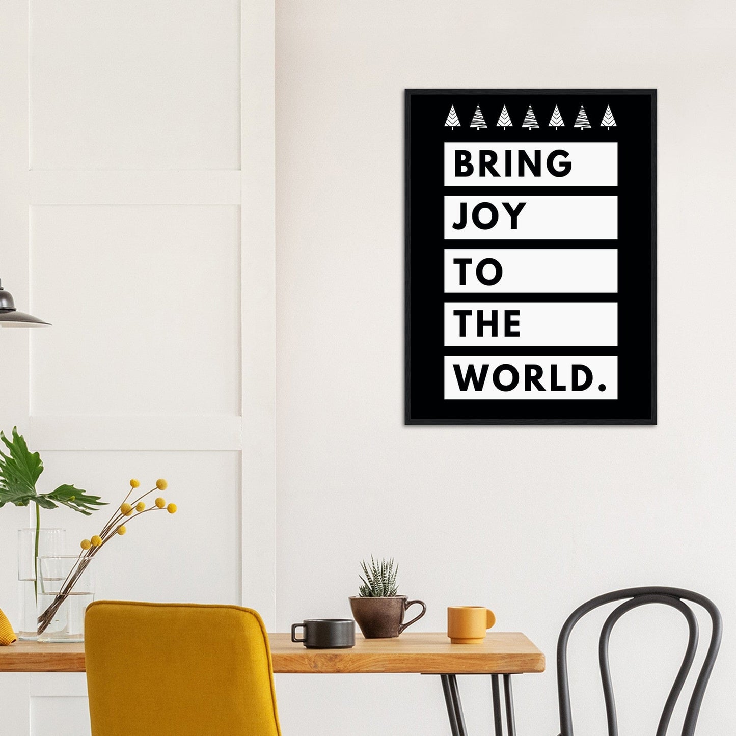 Bring Joy - Wood Framed Art Print
