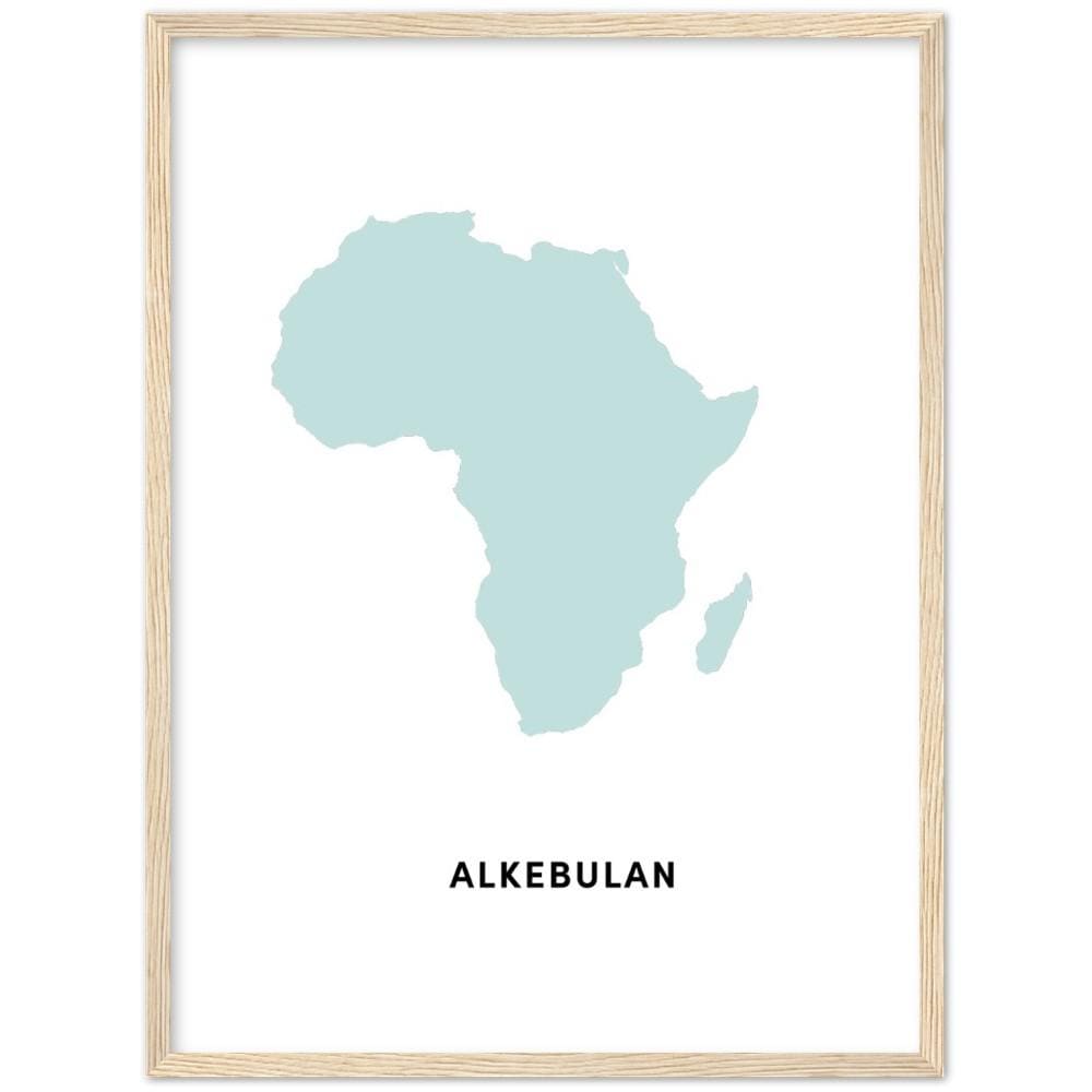Africa's Original Name Blue Framed Art Print