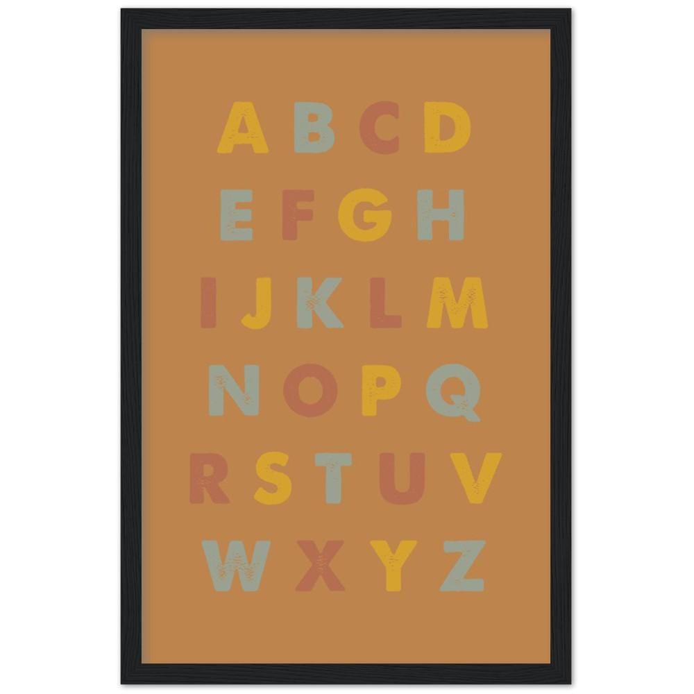 Alphabet Good Times Framed Art Print