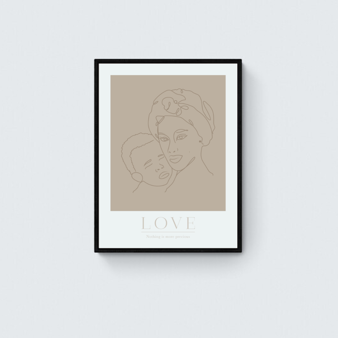 Love Is Precious Framed Art Print