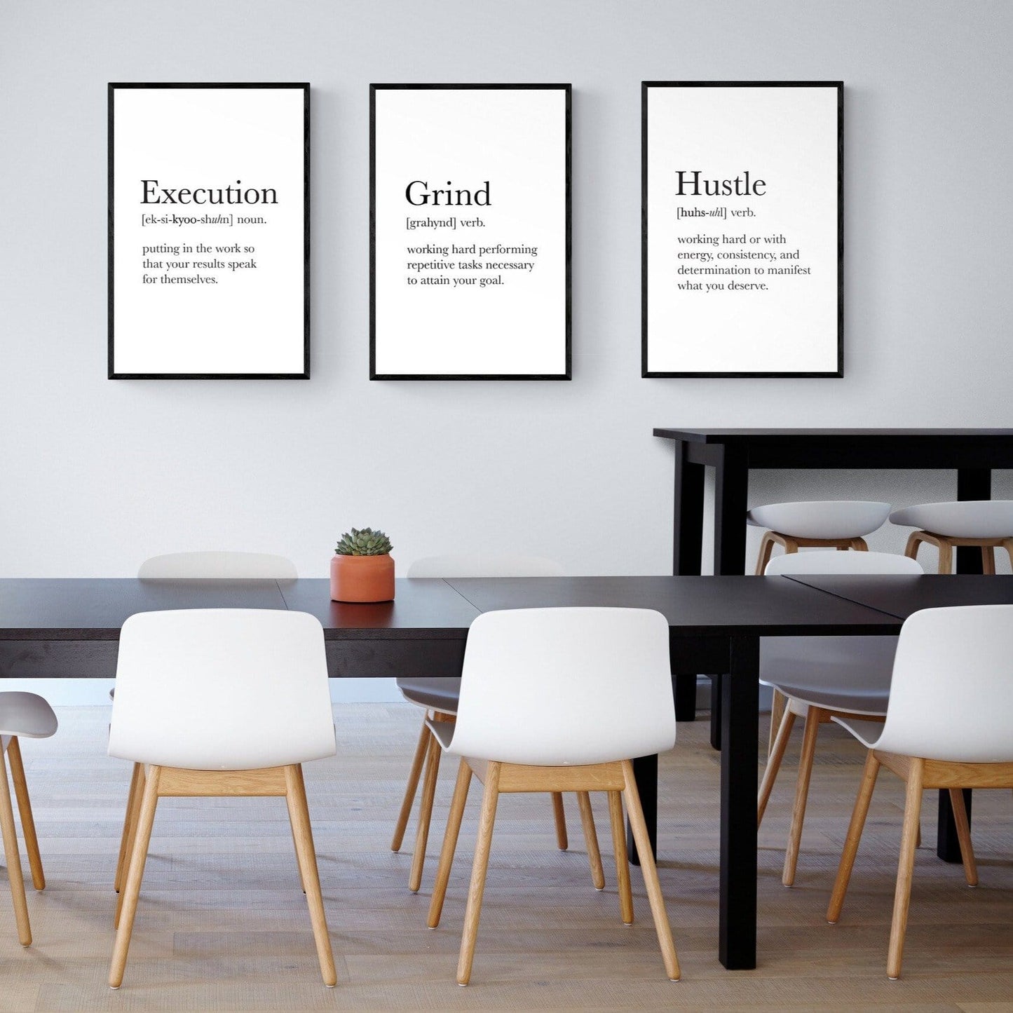 Definition Execution Framed Art Print