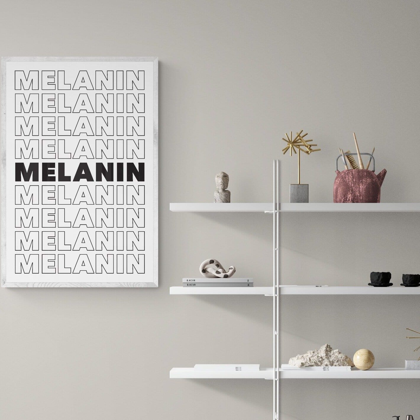 Melanin Framed Art Print