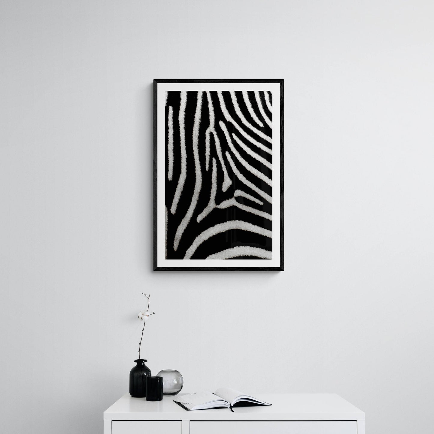 Zebra's Maze Framed Art Print