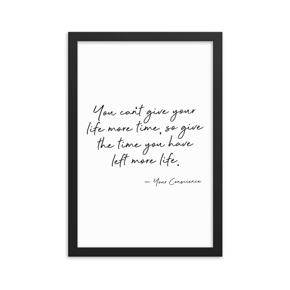 Your Conscience - Framed Poster