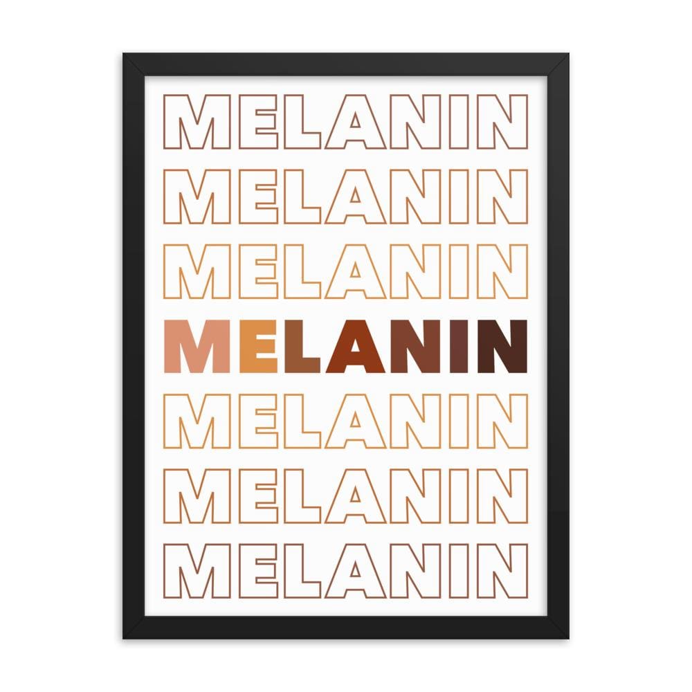Melanin Multi-Color Framed Art Print
