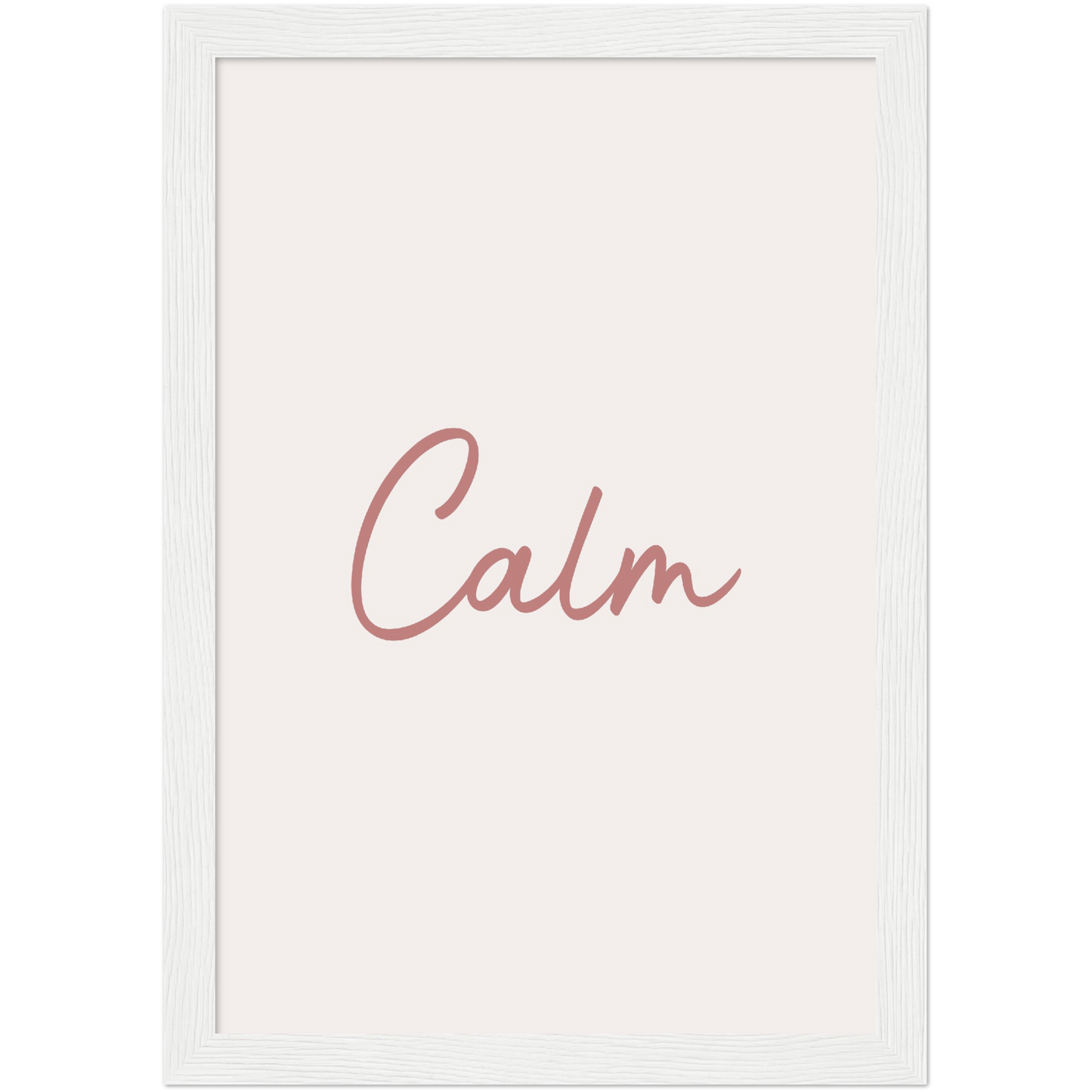 Calm Words - Melon Wooden Framed Poster Art Print