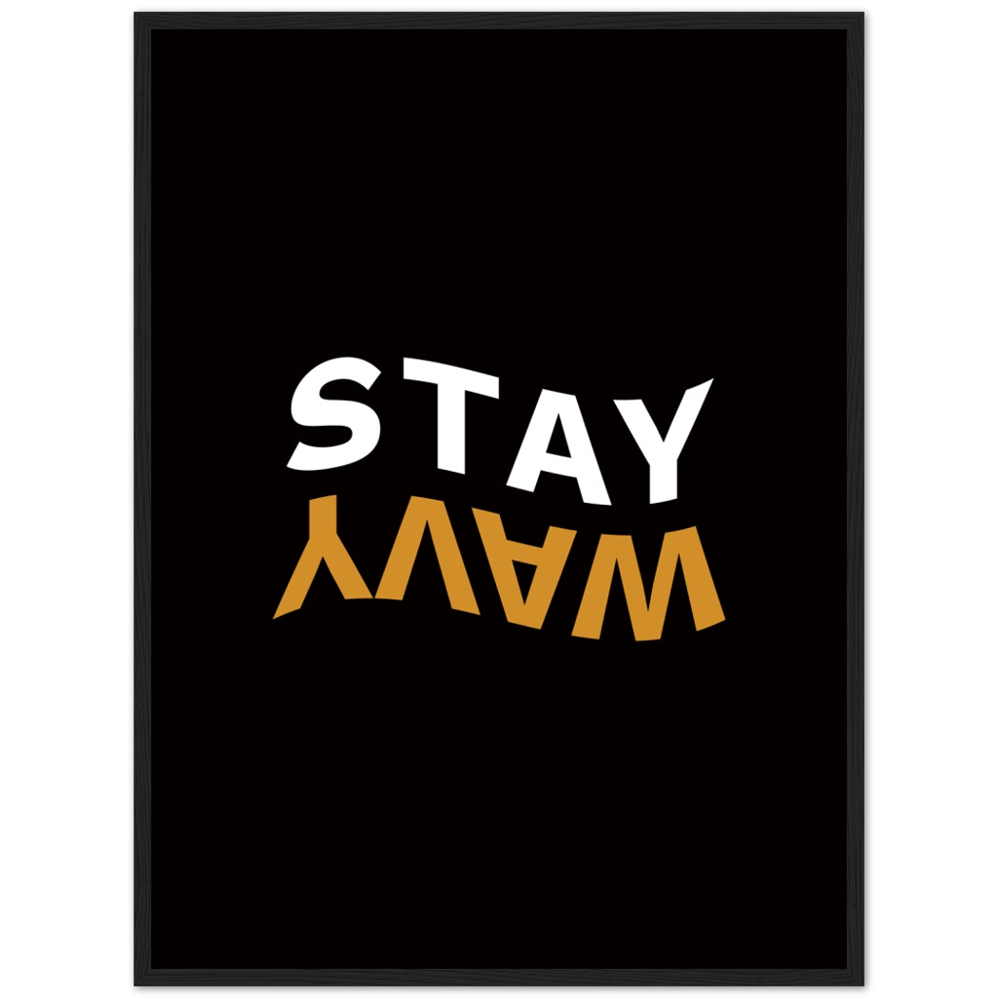 Stay Wavy Framed Art Print