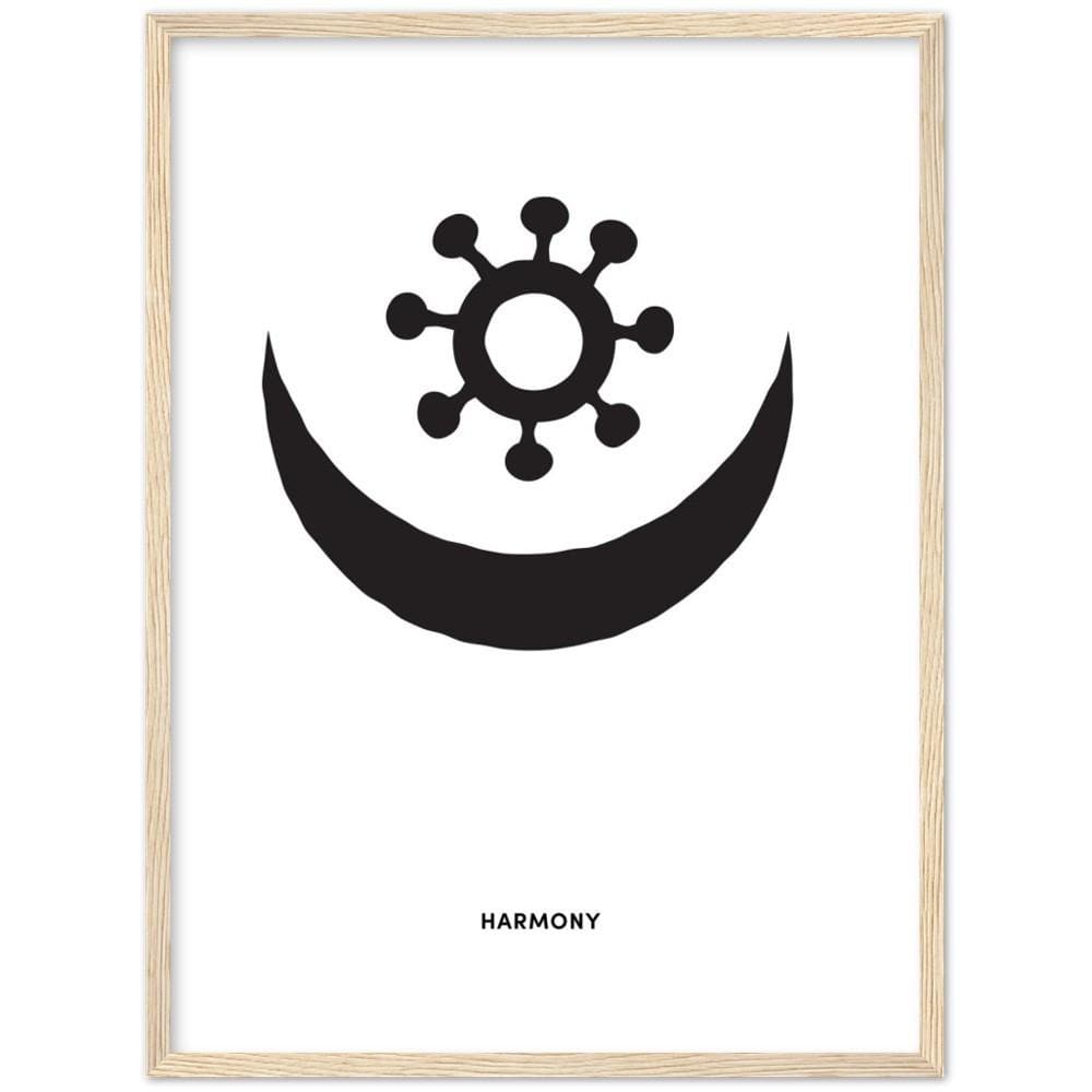 OSRAM NE NSOROMMA Adinkra Symbol Framed Art Print
