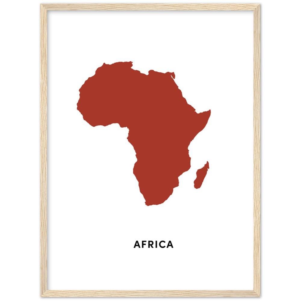Africa Red Framed Art Print